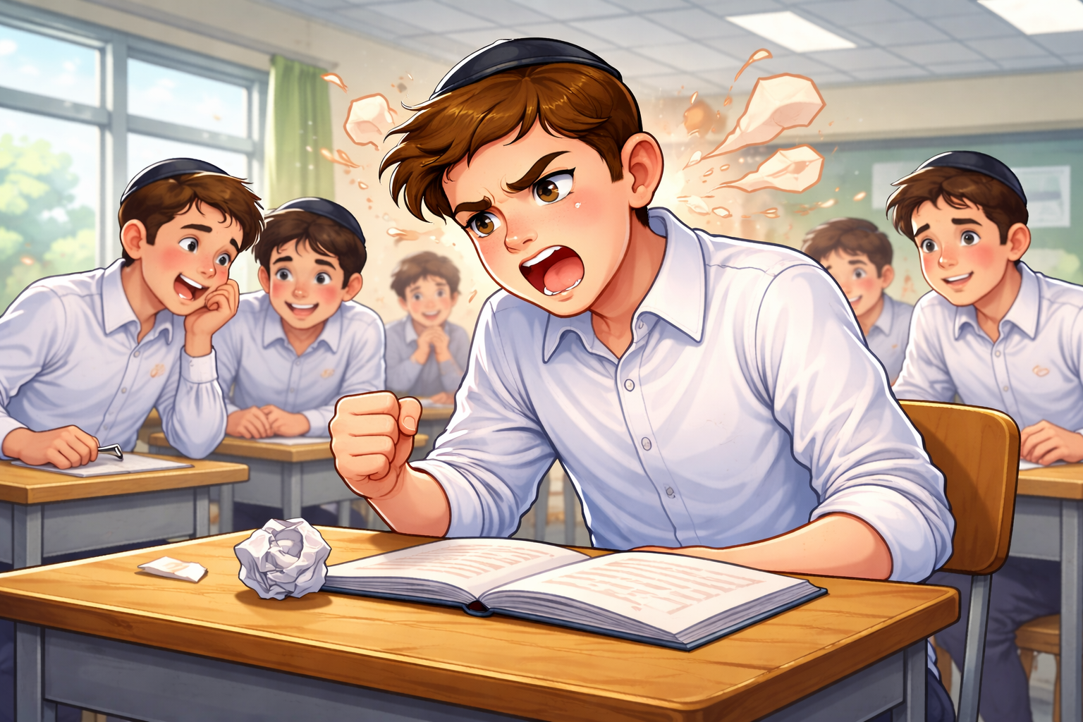 Frustrated student