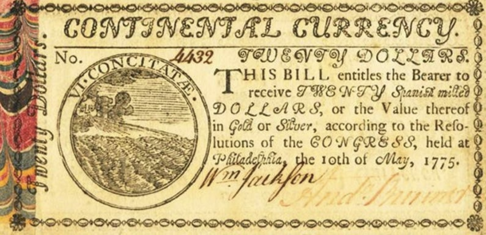 Continental currency and inflation