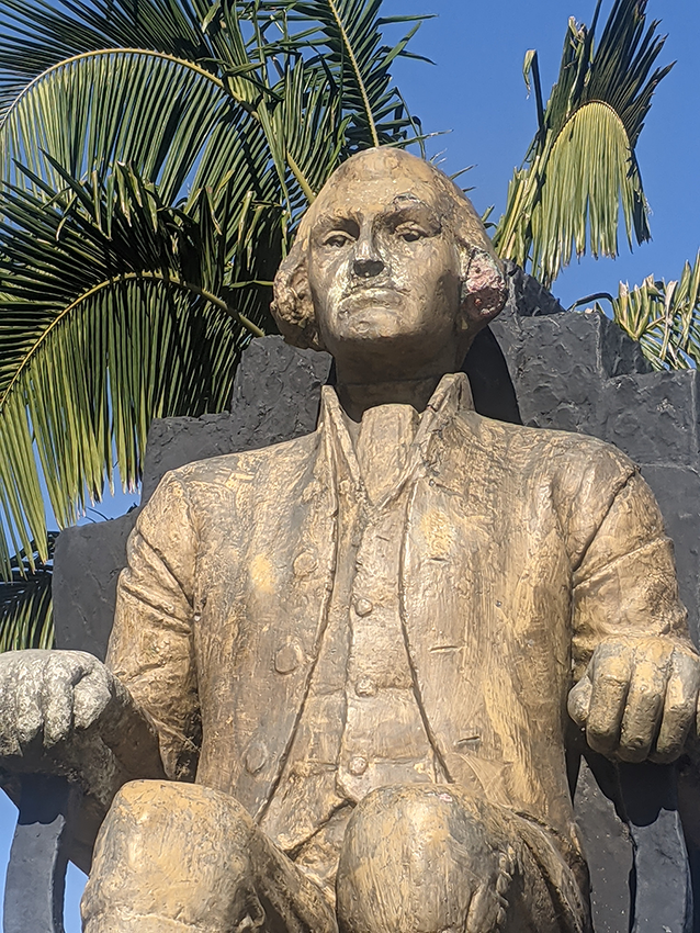 Washington, Morris, and Salomon statue